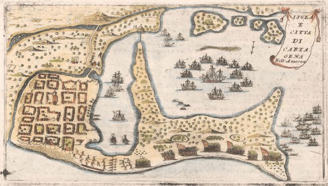 Isola e Citta di Cartagena nell' America