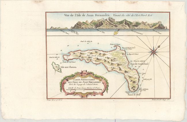 Carte Particuliere de l'Isle de Juan Fernandes Tiree du Voyage de l'Amiral Anson
