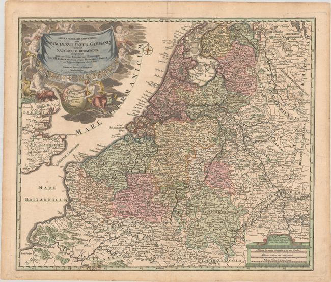 Tabula Generalis Totius Belgii qua Provinciae XVII. Infer. Germaniae olim sub S.R.I. Circulo Burgundiae...
