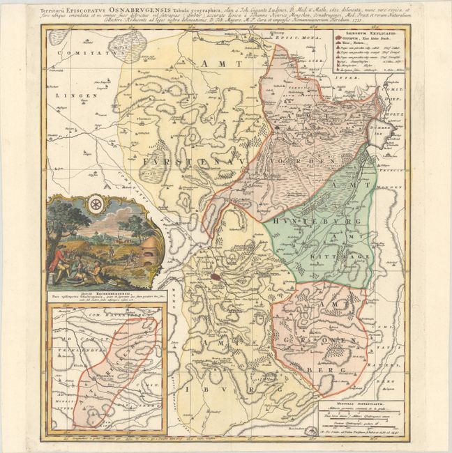 Territorii Episcopatus Osnabrugensis Tabula Geographica...