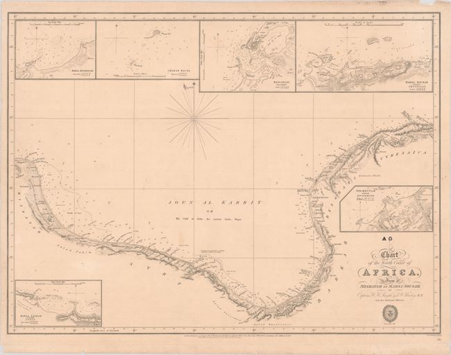 Chart of the North Coast of Africa, from Misratah to Marsa Sousah