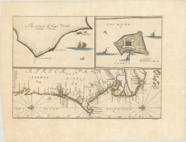 [Untitled - Map of the Guinea Coast] [on sheet with] The Coast of Cape Verdo Exactly Drawn [on sheet with] The River Gamboa