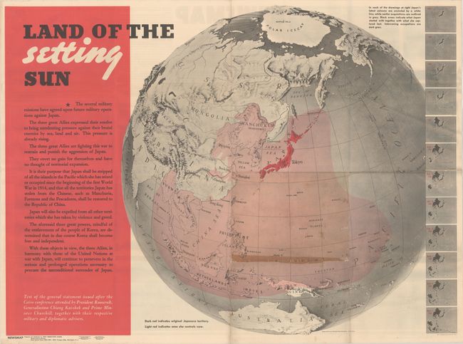 Land of the Setting Sun [on verso] Newsmap Monday, December 27, 1943...