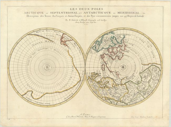 Les Deux Poles Arcticque ou Septentrional, et Antarcticque ou Meridional, ou Description des Terres Arcticques et Antarcticques...