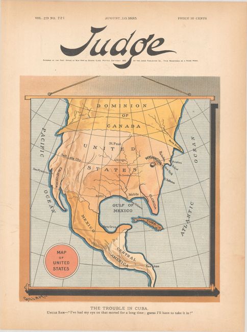 Map of United States - The Trouble in Cuba