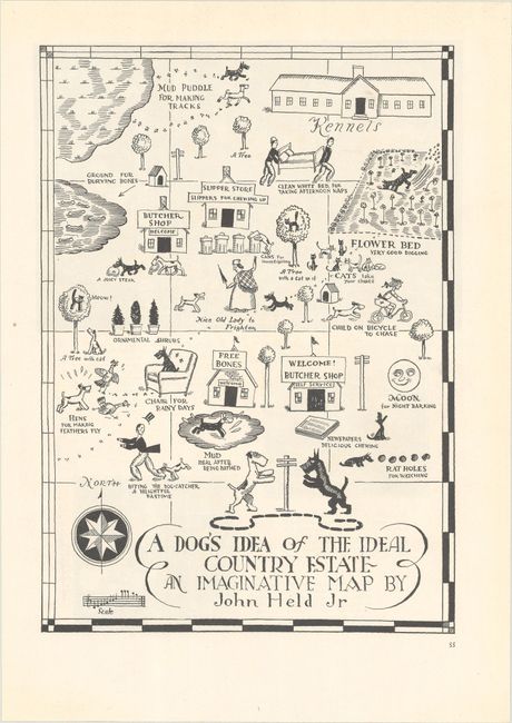 A Dog's Idea of the Ideal Country Estate - An Imaginative Map