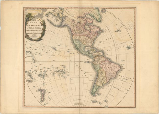 A Map of America, or the New World, Wherein Are Introduced All the Known Parts of the Western Hemisphere...