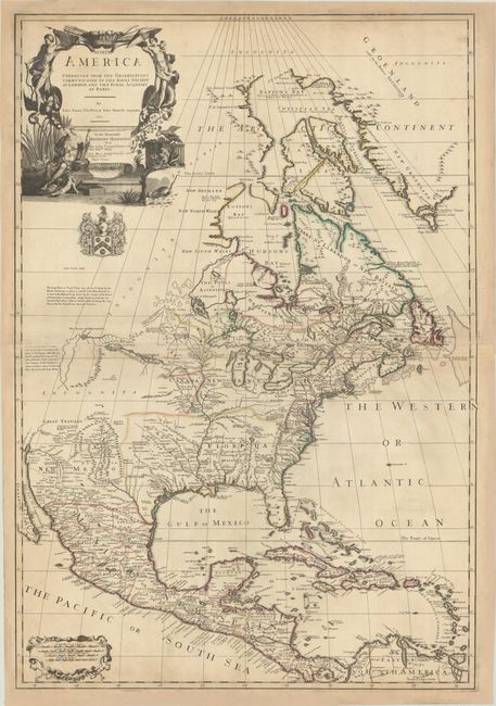 North America Corrected from the Observations Communicated to the Royal Society at London, and the Royal Academy at Paris