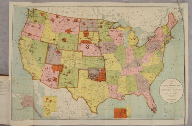 [Map in Report] Map Showing Indian Reservations Within the Limits of the United States... [in] Report of the Commissioner of Indian Affairs