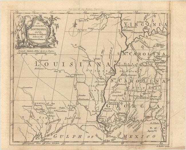 An Accurate Map of Louisiana, and the Territory in Dispute Between the English & French