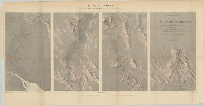 [Lot of 2] Geological Map No. 1. [and] Geological Map No. 2. Rio Colorado of the West...