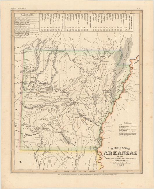 [Lot of 4] Neueste Karte von Arkansas... [and] Arkansas [and] Arkansas [and] Map of Arkansas Engraved for King's Handbook of the United States