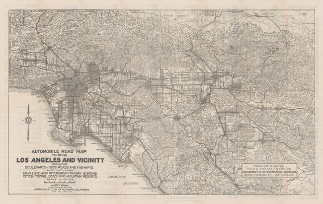 [Lot of 15 - Southern California Maps Produced by the Automobile Club of Southern California]