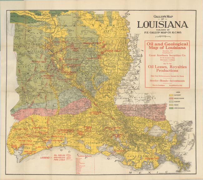 Gallups Map of Louisiana