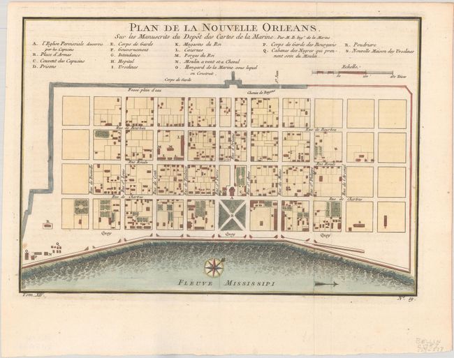 Plan de la Nouvelle Orleans, sur les Manuscrits du Depot des Cartes de la Marine