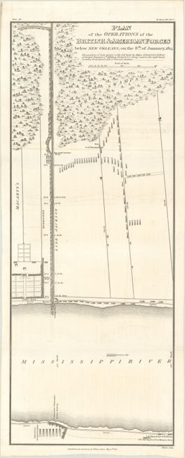 Plan of the Operations of the British & American Forces Below New Orleans, on the 8th of January, 1815