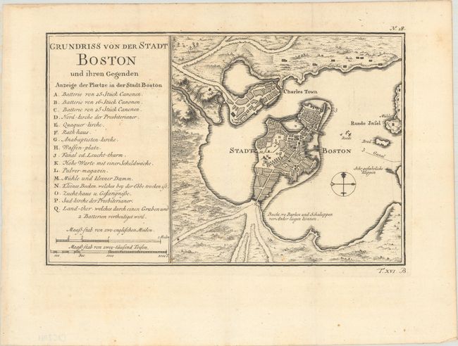Grundriss von der Stadt Boston und Ihren Gegenden