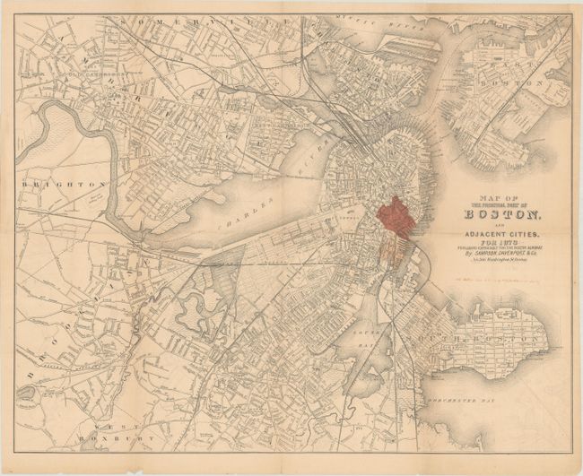 Map of the Principal Part of Boston, and Adjacent Cities. For 1873