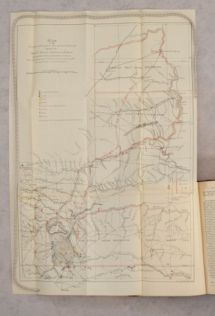[Lot of 4 - Battle at Wounded Knee Maps] [bound in] Report of the Secretary of War. Volume I.