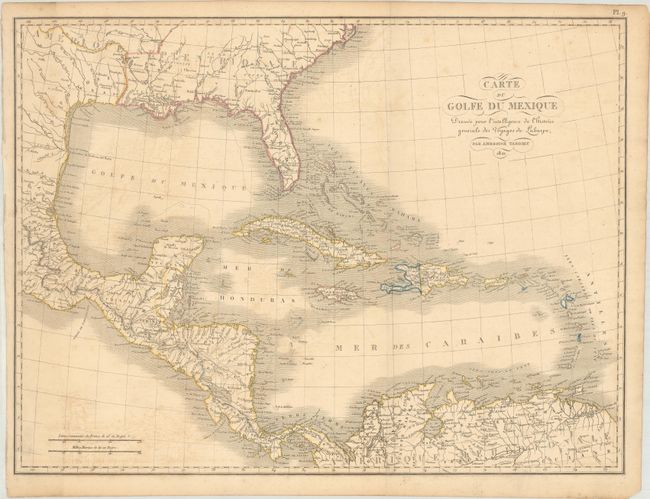 Carte du Golfe du Mexique Dressee pour l'Intelligence de l'Histoire Generale des Voyages de Laharpe