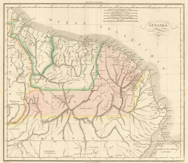 Carte Geographique, Statistique et Historique de la Guyane