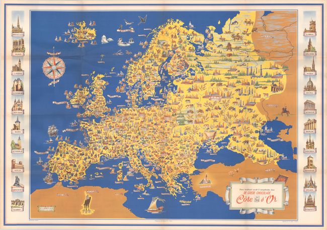 Deze Landkaart Wordt u Aangeboden door de Goede Chocolade Cote d'Or