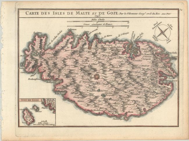 Carte des Isles de Malte et de Goze