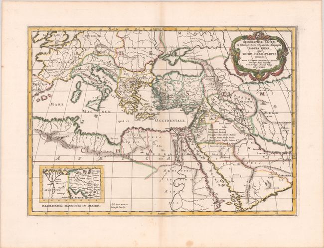 Geographiae Sacrae ex Veteri et Novo Testamento Desumptae Tabula Prima, quae Totius Orbis Partes Continet