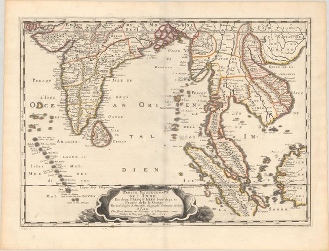 Partie Meridionale de l'Inde en Deux Presqu'Isles l'une deca et l'Autre de la le Gange