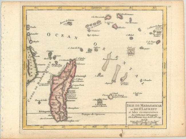 Isle de Madagascar ou de St. Laurent et Isles Circonvoisines
