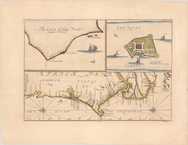 [Untitled - Map of the Guinea Coast] [on sheet with] The Coast of Cape Verdo Exactly Drawn [on sheet with] The River Gamboa