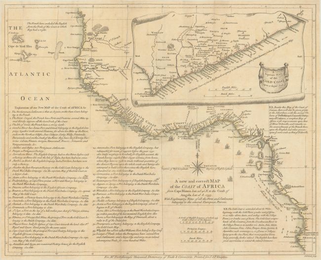 A New and Correct Map of the Coast of Africa from Cape Blanco  to the Coast of Angola