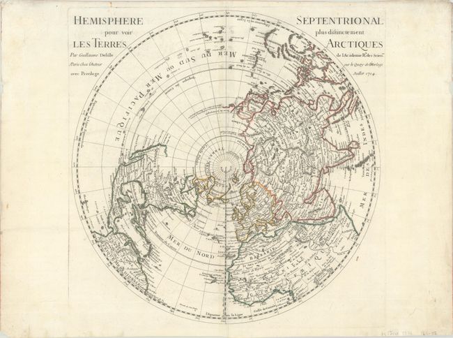 Hemisphere Septentrional pour voir Plus Distinctement les Terres Arctiques