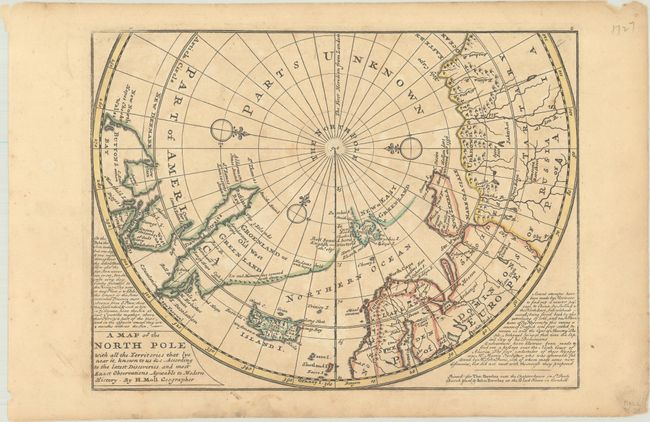 A Map of the North Pole with All the Territories That Lye Near It, Known to Us &c. According to the Latest Discoveries...