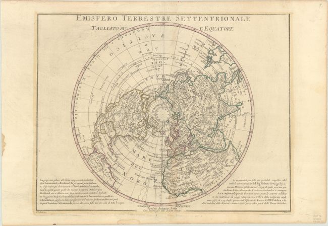 Emisfero Terrestre Settentrionale Tagliato su l'Equatore
