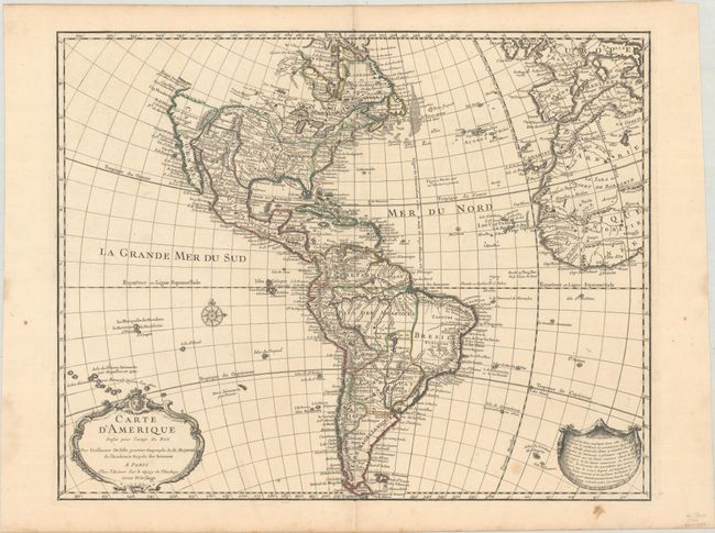 Carte d'Amerique Dressee pour l'Usage du Roy