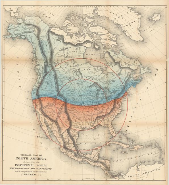 Thermal Map of North America, Delineating the Isothermal Zodiac the Isothermal Axis of Intensity and Its Expansions Up and Down the Plateau