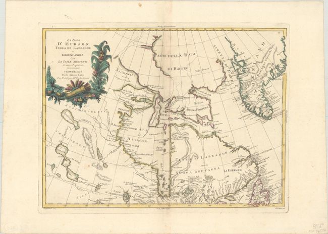 La Baja d'Hudson Terra di Labrador e Groenlandia con le Isole Adiacenti di Nuova Projezione