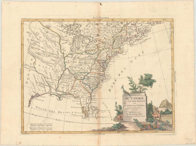 Il Canada, le Colonie Inglesi con la Luigiana, e Florida di Nuova Projezione