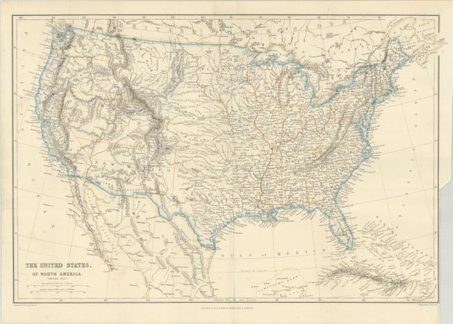 [Lot of 2] The United States of North America (General Map) [and] United States