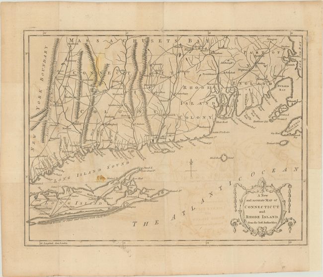 A New and Accurate Map of Connecticut and Rhode Island, from the Best Authorities
