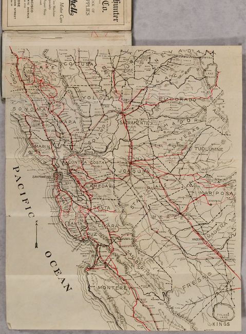 [Map of the Bay Area] [in] Automobile and Motorcycle Road Book California