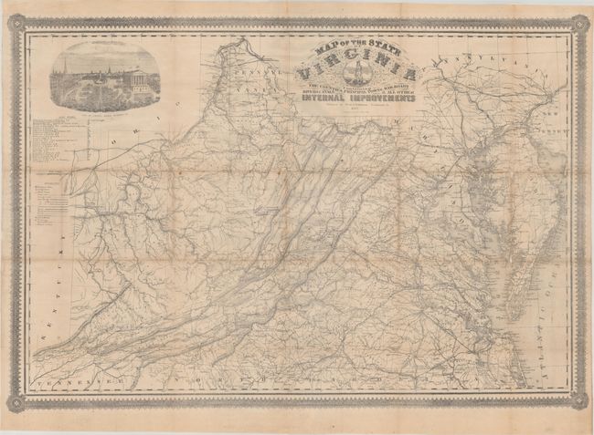 Map of the State of Virginia Containing the Counties, Principal Towns, Railroads Rivers, Canals & All Other Internal Improvements