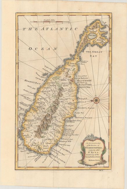 An Accurate Map of the Island of St. Christopher, Vulgarly Called St. Kitts, Containing All the Towns, Parishes, Forts &c.