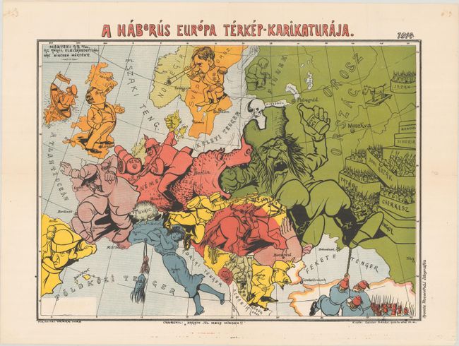 A Haborus Europa Terkep-Karikaturaja
