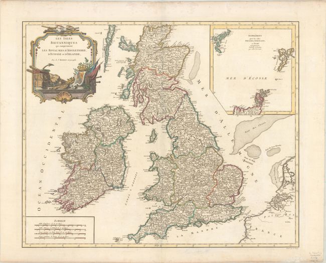 Les Isles Britanniques qui Comprennent les Royaumes d'Angleterre, d'Ecosse et d'Irlande