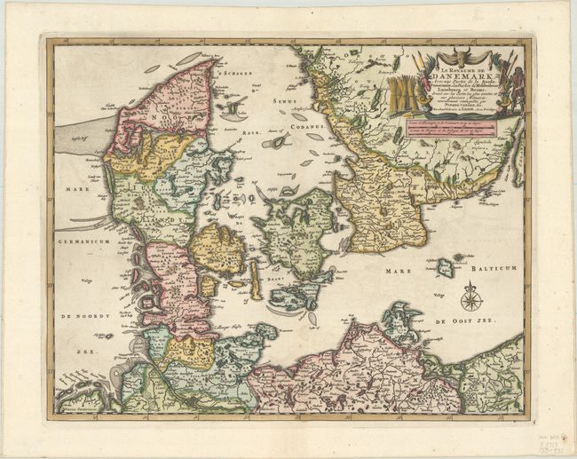 Le Royaume de Danemark, avec une Partie de la Suede, Pomeranie, des Duchez de Meklenbourg, Lunebourg et Breme...