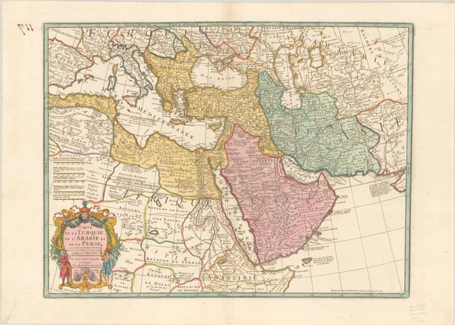 Carte de la Turquie de l'Arabie et de la Perse