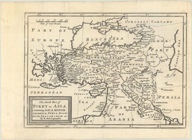 The North Part of Turky in Asia Containing Asia Minor, Armenia, Syria, Diarbeck, Irac-Arabick &c.