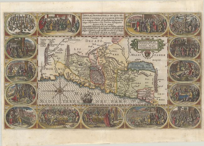 Tabula Geographica in qua Regiones Cananaeae, et Locorum Situs Prout ea Tempore Christi, et Apostolorum Suerunt de Integro Describuntur, ac Suis Limitibus Distinguntur